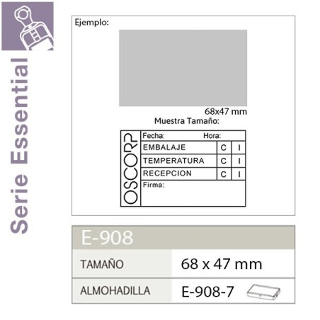 Sello Automatico Shiny Essential Line E908 - 68x47 mm
