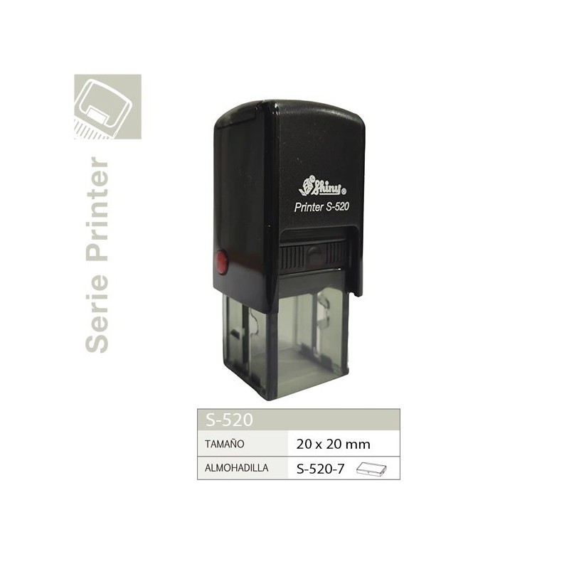 Sello Automatico Shiny S520 - 20x20 mm
