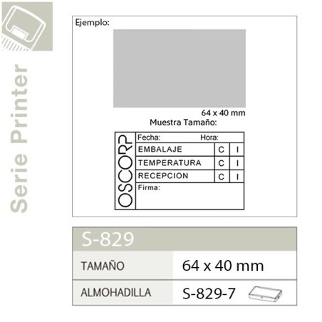 Sello Automatico Shiny S829 - 64x40 mm