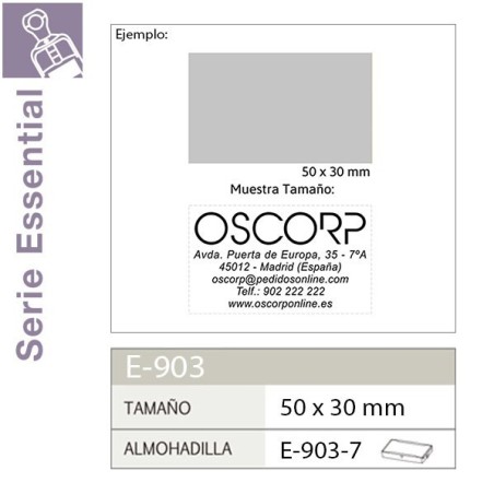 Sello Automatico Shiny Essential Line E903 - 50x30 mm