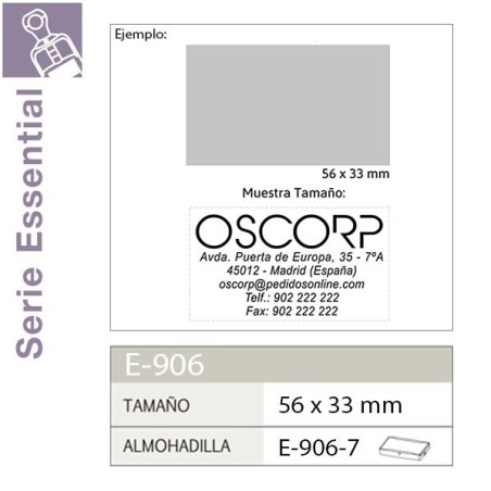 Sello Automatico Shiny Essential Line E906 - 56x33 mm
